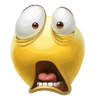 Distraught Yellow Sticker