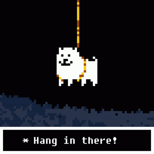 Dog Hang In There GIF