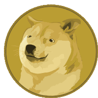 Dogecoin Smooth Brain Doge Sticker