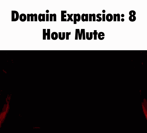 Domain Expansion 8 Hour Mute GIF