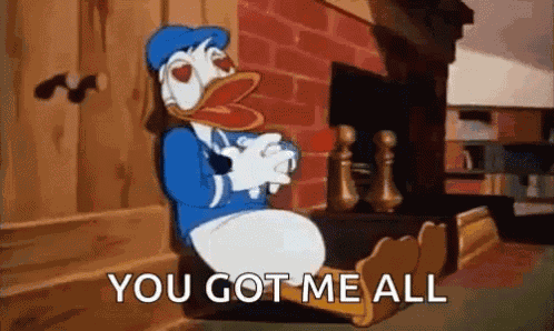 Donald Duck In Love GIF