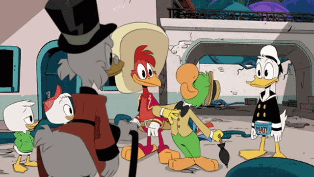 Donald Duck Jose Carioca GIF