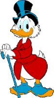 Donald Duck Scrooge Sticker