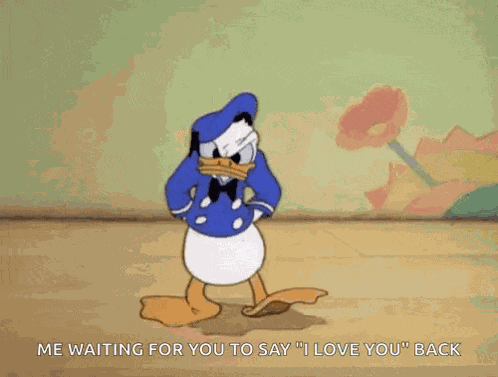 Donald Duck Tapping GIF