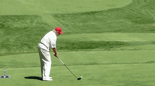 Donald Trump Golfing GIF