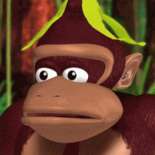 Donkey Kong Country Banana On Head GIF