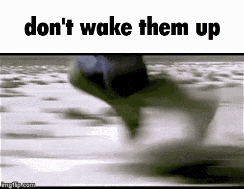 Dont Wake Them Up Hulk GIF