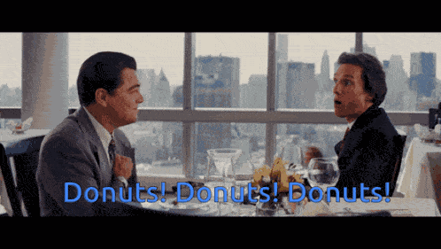 Donuts Wolf Of Wall Street GIF