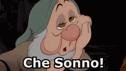 Dormiglione Sonno Dormire Sonnolenza Biancaneve E I Sette Nani GIF