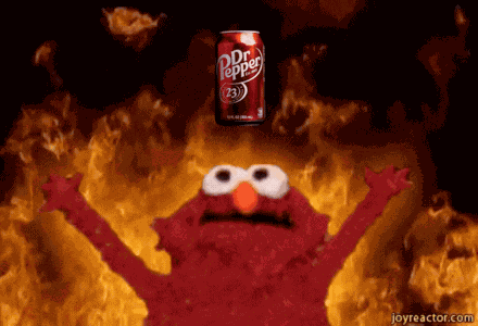 Dr Pepper Elmo GIF