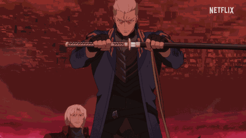 Draws A Sword Vergil GIF
