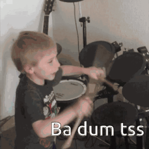 Drum Joke Bad Pun GIF