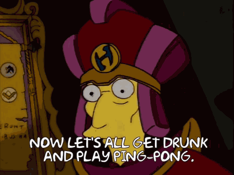 Drunk Ping Pong Table Tennis GIF