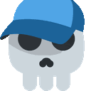 Dtblue Skull Sticker