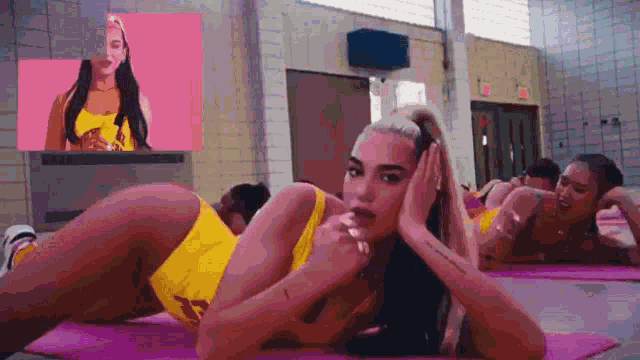 Dua Lipa Workout GIF