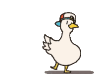 Duck Dancing Transparent Duck Sticker