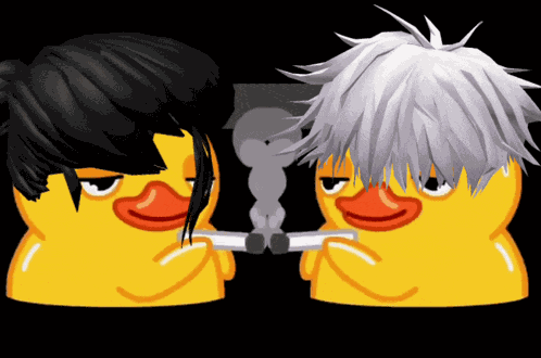 Duck Satosugu Smoking GIF