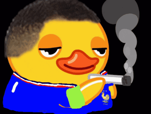 Duck Smoking GIF