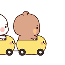 Dudu Bubu Railcars Dudu Bubu Car Sticker