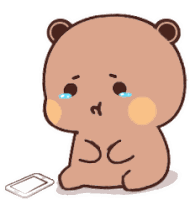 Dudu Crying Texting Sticker