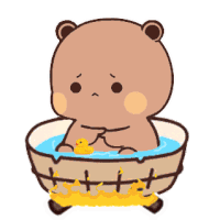 Dudu Shower Bath On Fire Sticker