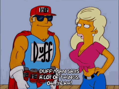 Duffman Simpsons GIF
