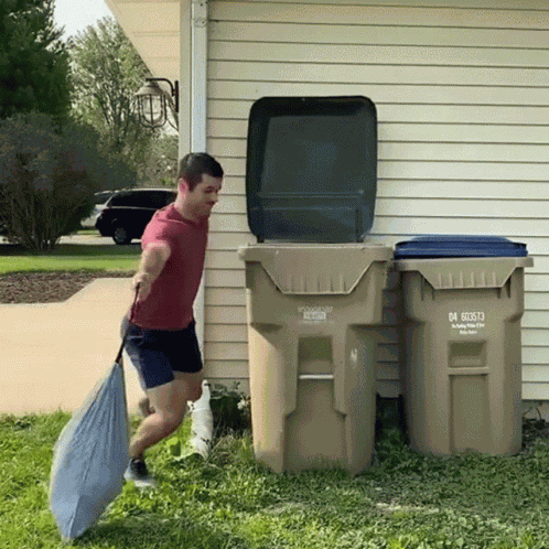 Dumping Trash Daniel Labelle GIF