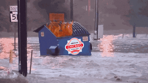 Dumpster Fire Chicago GIF