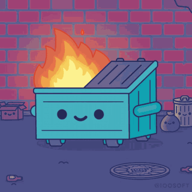 Dumpster Fire Dumpster GIF