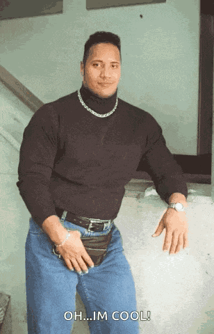 Dwayne Johnson Fanny Pack GIF