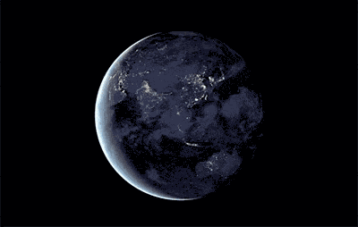 Earth By Night Universe GIF