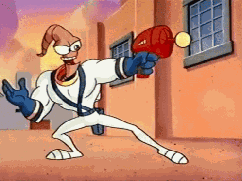Earthworm Jim Eat Dirt GIF