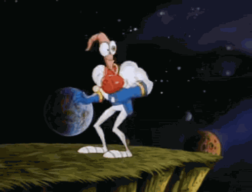 Earthworm Jim Series Intro GIF