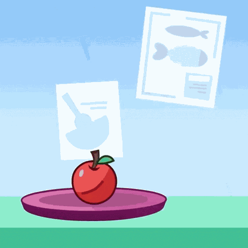 Eating An Apple Om Nom GIF