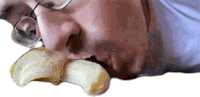 Eating Banana Ricky Berwick Sticker