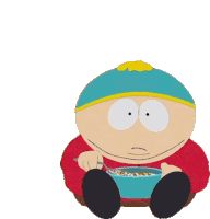 Eating Cereals Eric Cartman Sticker