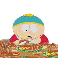 Eating Crab Eric Cartman Sticker