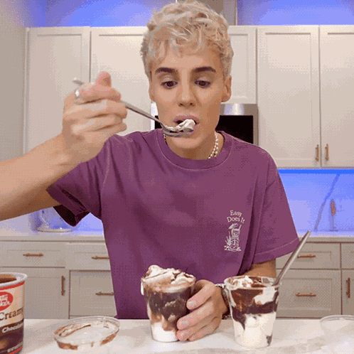 Eating Ice Cream Raphael Gomes GIF