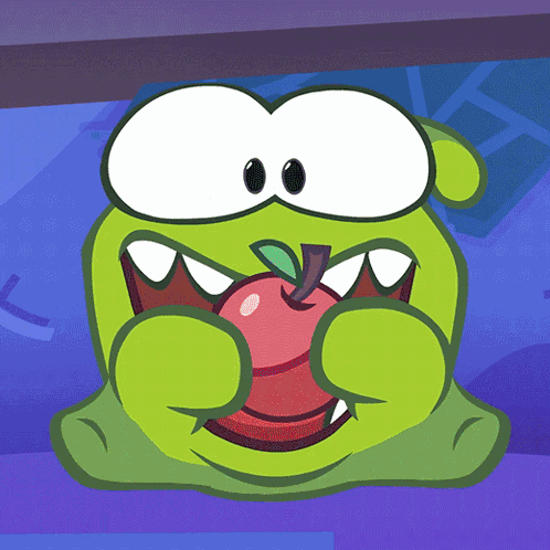 Eating Om Nom GIF