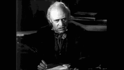 Ebenezer Scrooge Bah Humbug GIF