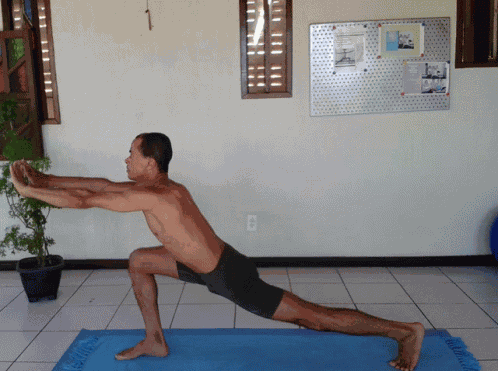Edd Araujo Yogi Virabhadrasana GIF