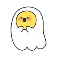 Egg Ghost Sticker