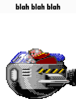 Eggman Blah Blah Blah Sticker