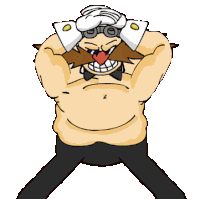 Eggman Chippendale Stripper Sticker