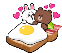 Eggy Cuddle Sticker