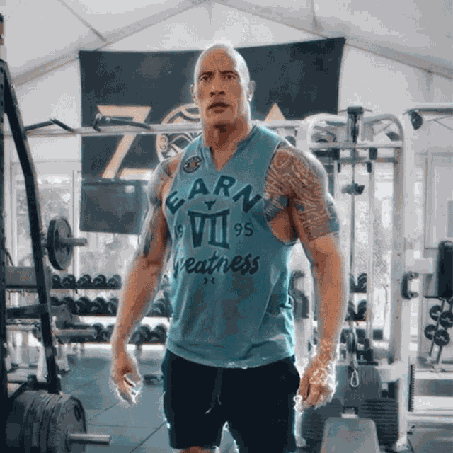 Electrifying Dwayne Johnson GIF