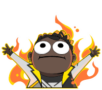 Elmo Fire Phoenix Sticker