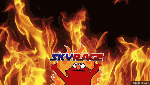 Elmo Skyrage Elmo Rage GIF