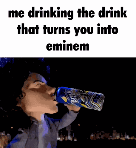 Eminem Drink GIF