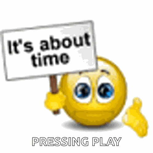 Emoji Its About Time GIF